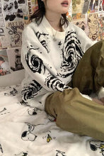 Long Sleeve Creative Ripped Knitted Sweater