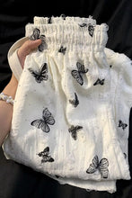 Loose Butterfly Embroidered Pattern Aesthetic Long Pants