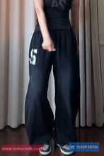 Loose Wide Leg Printed Casual Sweatpants