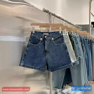High Waist Mid Length Summer Denim Shorts