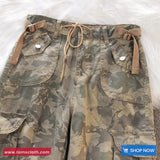 Camouflage Style Cargo Pockets Pants