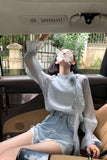 Long Sleeve Cute 3D Floral Dot Pattern Blouse Shirt