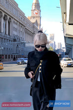 Long Sleeve Vintage Elegant Black Jacket