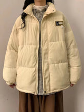 Loose Retro Corduroy Parkas Jacket