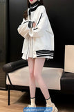 Long Sleeve Striped Style Zipper Jacket