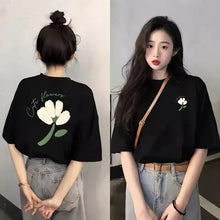 Casual Cute Flower Two Side Printed Shirt