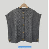 Sleeveless Cable Knitted Vest Sweater