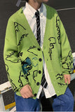 Cute Dinosaur Pattern Cardigan Sweater