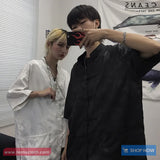 Short Sleeve Dragon Pattern Chinese Style Blouse Shirt