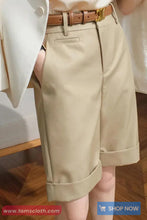 High Waist Loose Classic Women Office Shorts