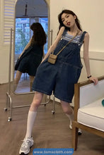 Loose Casual Pockets Denim Jumpsuit