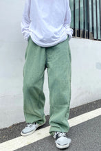 Loose Cute Light Green Jeans Pants