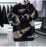 O-Neck Clouds Pattern Men Sweater