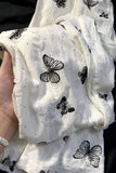 Loose Butterfly Embroidered Pattern Aesthetic Long Pants