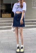 High Waist Fit Design Short Denim Skirts