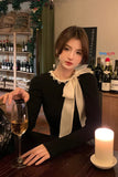 Add a romantic and polished touch to your wardrobe with the Long Sleeve Elegant Lace Bow Stitched Shirt, a beautifully designed top made for women who love feminine details and timeless style. Featuring delicate lace accents, a graceful bow detail, and a refined long sleeve silhouette, this shirt blends elegance and versatility for both everyday wear and dressier occasions.

The standout detail of this shirt is the lace stitched design, which adds texture, softness, and a sophisticated finish to the overall