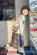 High Waist Colorful Plaid Pleated Skirts