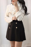 Long Sleeve Vintage Style Office Blouse Shirt