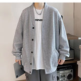 Loose Casual Colors Men Cardigan Sweater