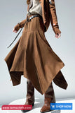 Loose Vintage Suede Irregular Skirts