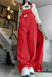 Cute Light Colors Long Denim Jumpsuits