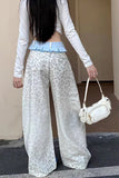 High Waist Leopard Pattern Loose Wide Leg Pants