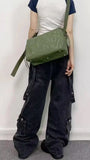 Loose Multi Pockets Long Black Jeans Pants