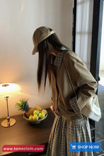 Long Sleeve Plaid Patchwork Cargo Jacket