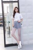 Elastic Waist Mesh Semi Transparent Skirts