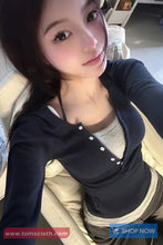 Long Sleeve Two Style Slim Fit Shirt