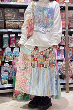 High Waist Loose A-Line Flowers Pattern Skirts