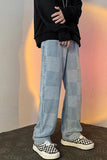 Loose Plaid Hip Hop Jeans Pants