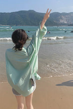 Long Sleeve Light Colors Striped Blouse Shirt