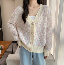 Long Sleeve Retro Elegant Knitted Cardigan Sweater
