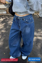 Loose Retro 90s Style Women Jeans Pants