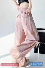 Loose Striped Cute Bow Long Sweatpants