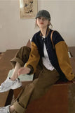 Loose Retro Basic Baseball Jackets
