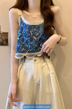 Sequined Stars Pattern Crochet Crop Tops