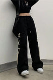 Loose Bandage Side Casual Sweatpants