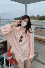 Long Sleeve Light Colors Striped Blouse Shirt