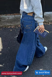 Loose Retro 90s Style Women Jeans Pants