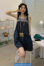 Loose Casual Pockets Denim Jumpsuit
