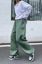 Loose Cute Light Green Jeans Pants