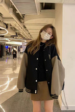 Loose Retro Colors Embroidered Baseball Jacket