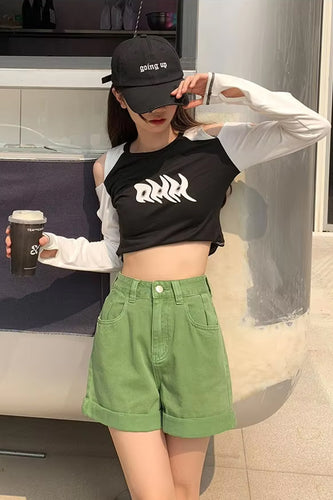 Cute Colors Collection Denim Shorts Jeans