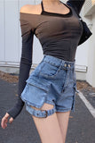Sling Extended Cargo Denim Shorts Jeans