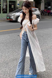 Casual Slash Neck Lace Patchwork Midi Dress