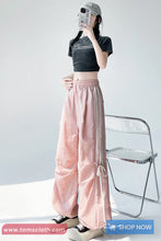 Loose Striped Cute Bow Long Sweatpants
