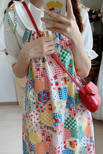 Floral Pattern Spaghetti Straps Summer Long Dress