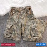 Camouflage Style Cargo Pockets Pants